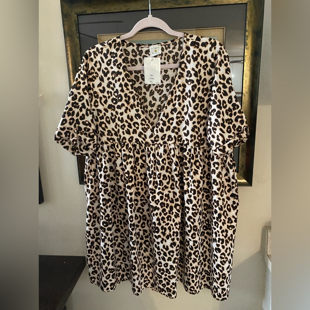 By Together animal print mini dress